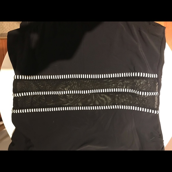 Black swimsuit with mesh cut outs - Picture 3 of 5